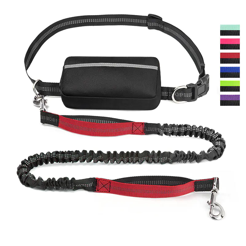 4 Legged Trainer's Pet Running Waist Bag with Leash