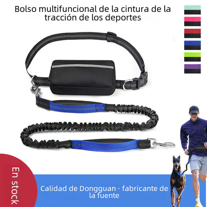 4 Legged Trainer's Pet Running Waist Bag with Leash