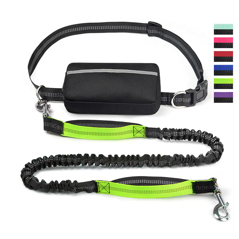 4 Legged Trainer's Pet Running Waist Bag with Leash