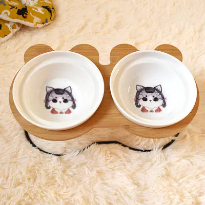 Feed Me Now Feline Serving Bowls