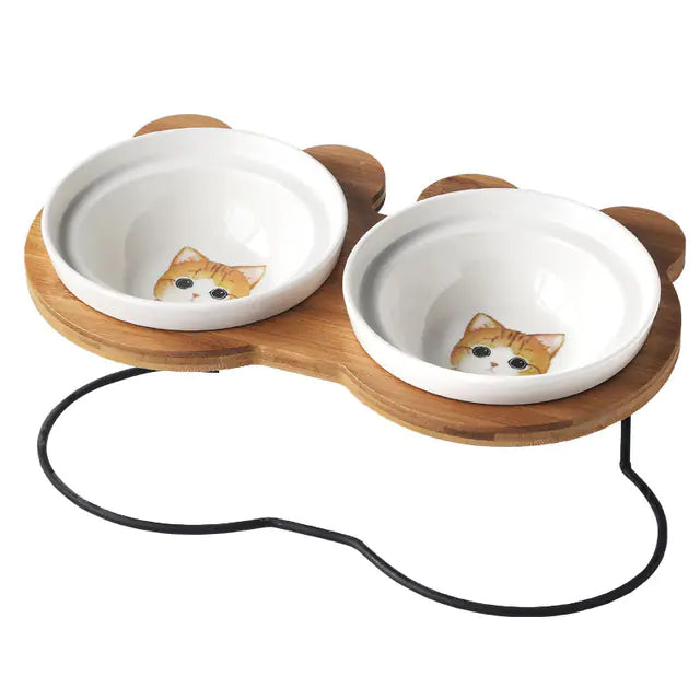 Feed Me Now Feline Serving Bowls