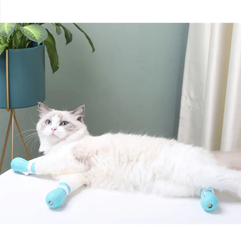 Somebody Save Me-ow Paw Protector and Silicone Nail Cover