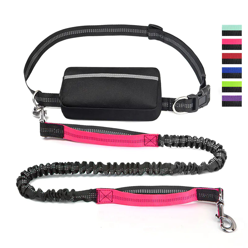 4 Legged Trainer's Pet Running Waist Bag with Leash