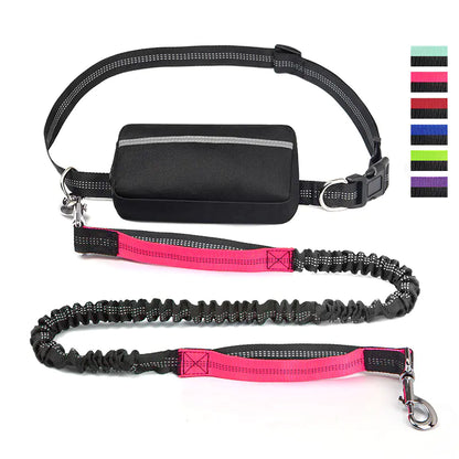 4 Legged Trainer's Pet Running Waist Bag with Leash