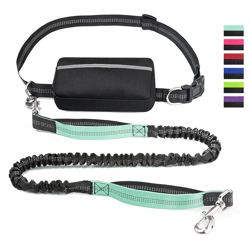 4 Legged Trainer's Pet Running Waist Bag with Leash