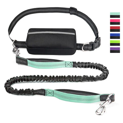 4 Legged Trainer's Pet Running Waist Bag with Leash